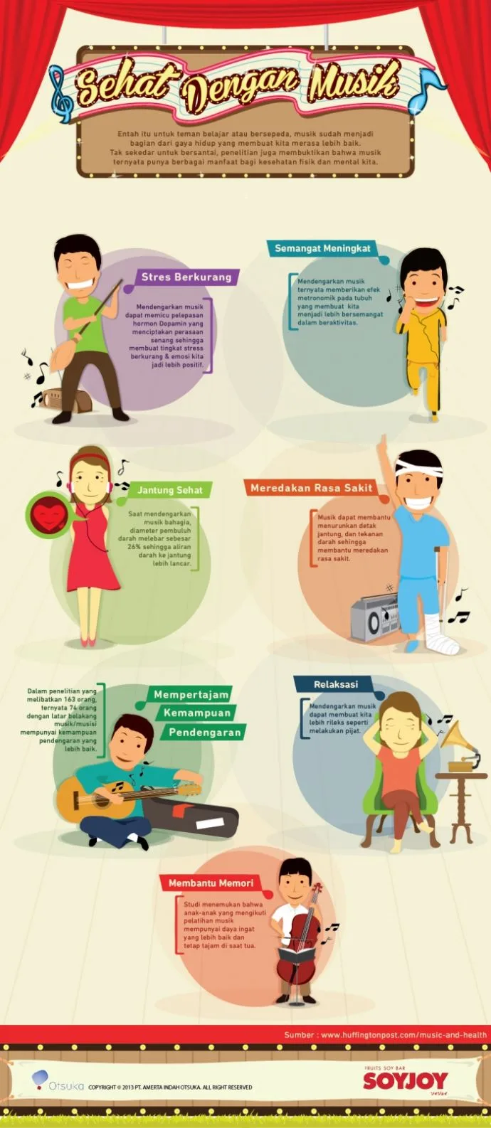 Sehat dengan Musik (Infografis)