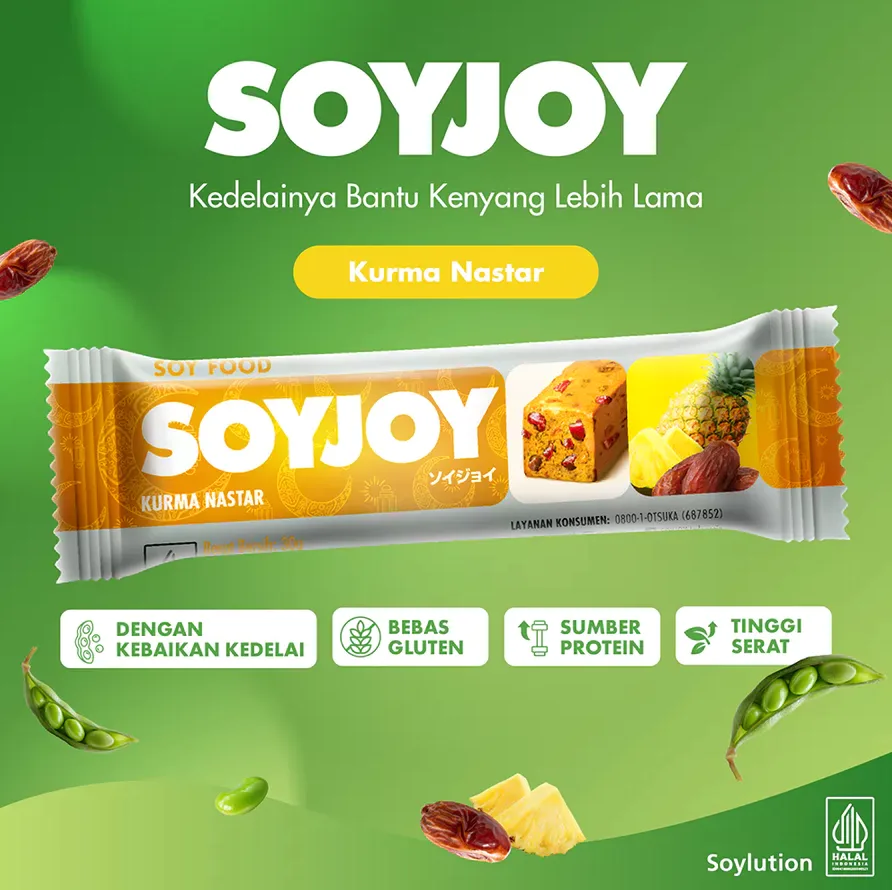 SOYJOY Snack Bar Kedelai Kurma Nastar - Single